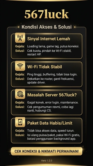 Tampilan link alternatif 567luck
