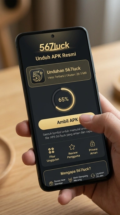 Tampilan halaman APK 567luck