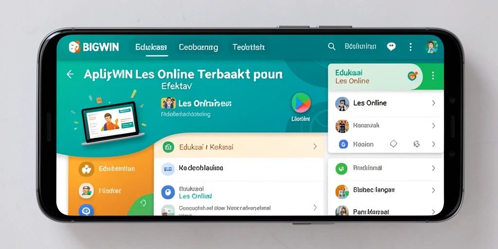 Antarmuka <strong>BIGWIN</strong> yang ramah pengguna dengan fitur Les Online.