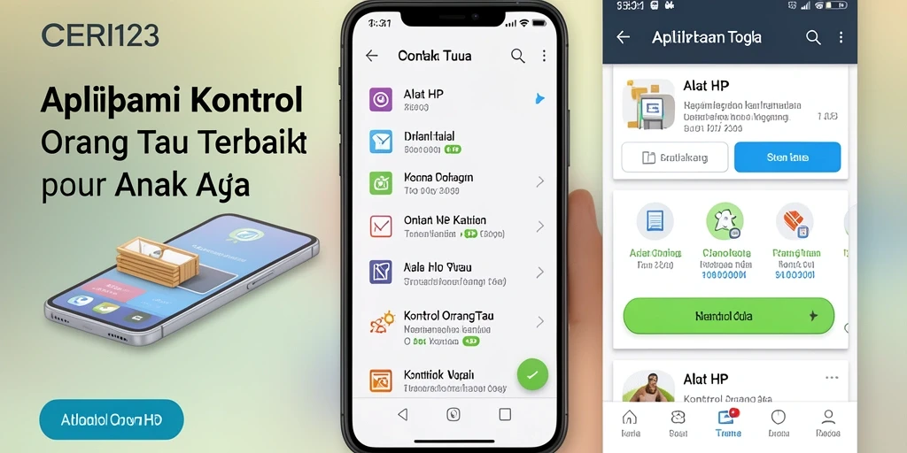 Antarmuka CERI123 yang intuitif dan fungsional untuk kontrol orang tua.