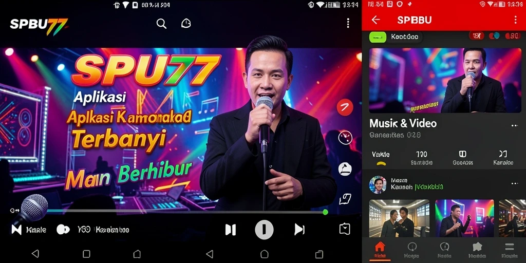 Antarmuka SPBU77 yang modern dan fungsional untuk pengalaman Karaoke.