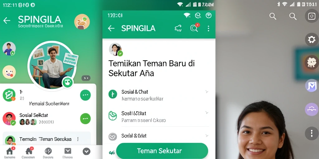 Tampilan antarmuka SPINGILA yang modern dan mudah digunakan.
